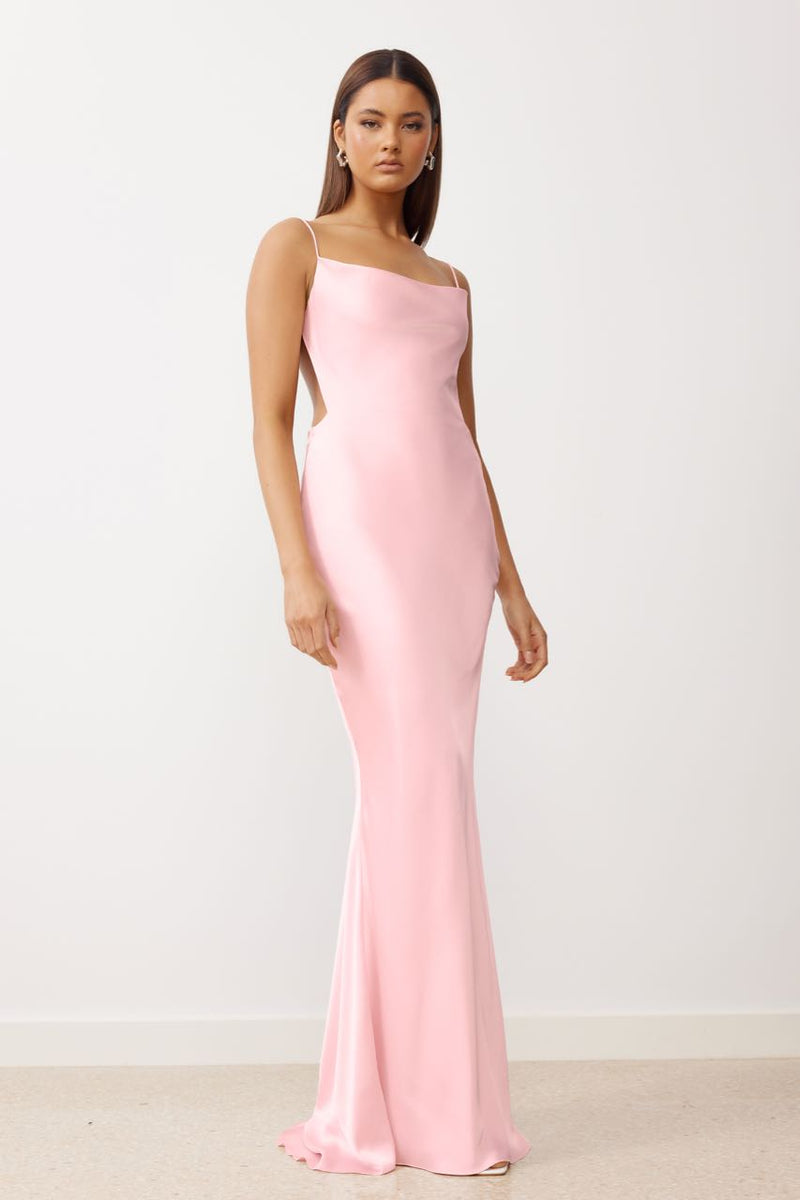 Rent LEXI Dune Dress (Slate Blue) - Hire this gown!