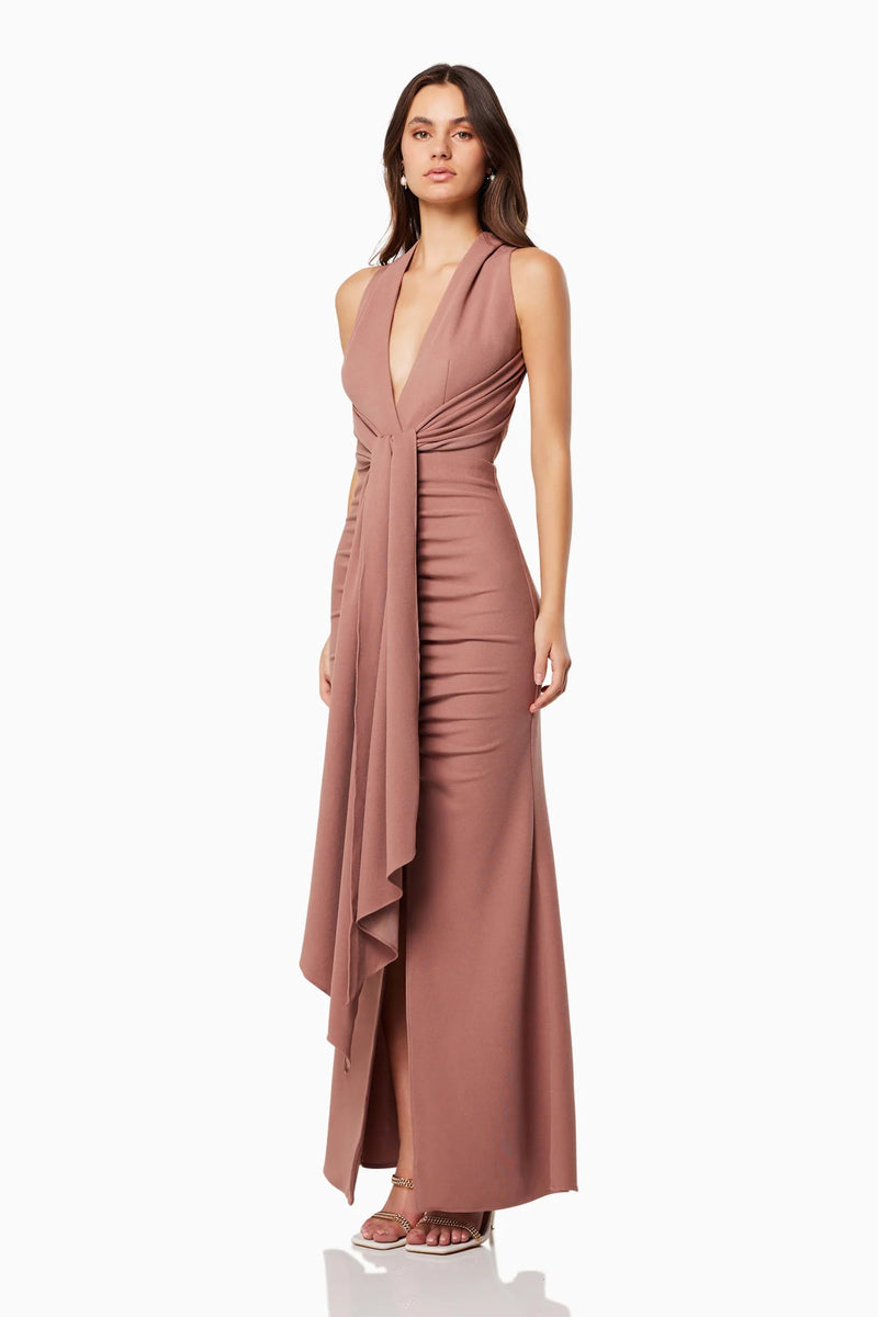 Elliatt Zephyra Gown Tan Dress Hire AU