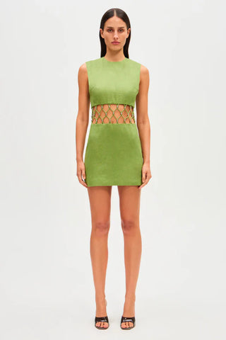 Misha Collection Ellie Mini Dress - Avocado