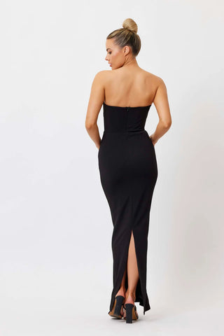 Bianca & Bridgett Avery V Neck Dress - Black