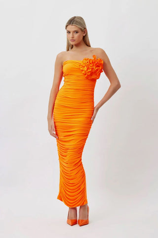 Bianca & Bridgett Tara Midi Dress - Orange