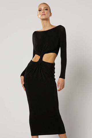 Winona Ithaca Knot Dress - Black