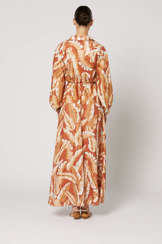 Winona Tundra Button Up Maxi Dress - Print