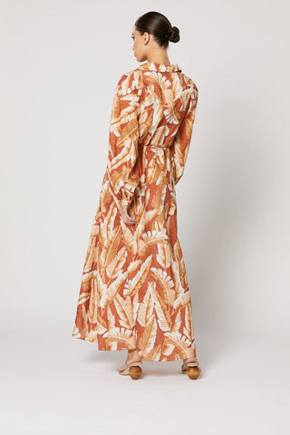 Winona Tundra Button Up Maxi Dress - Print