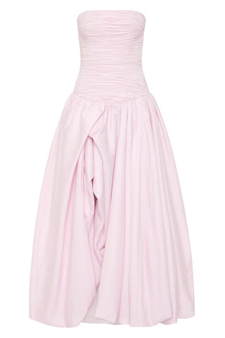 Aje Violette Bubble Hem Maxi Dress - Pastel Pink