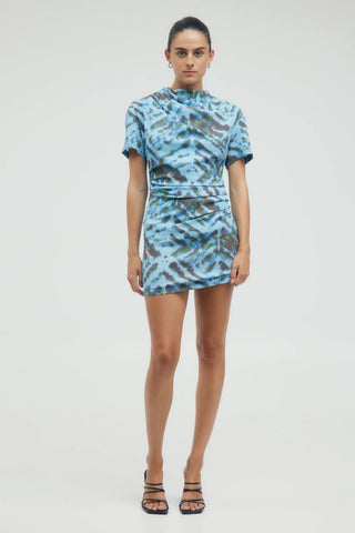 Third Form Electric Tucked Tee Dress - Tie Dye