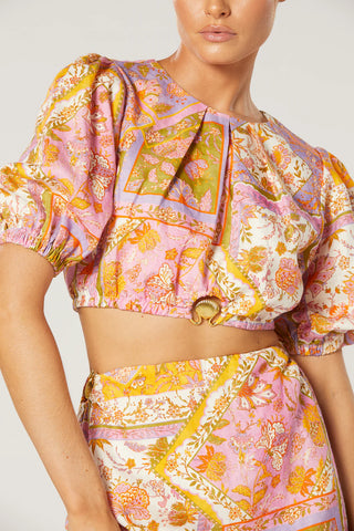 Winona Harlan Shell Top - Paisley Print