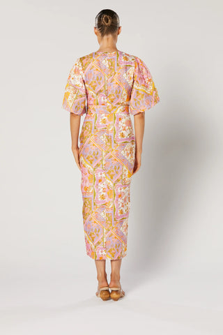 Winona Harlan Belted Dress - Paisley Print