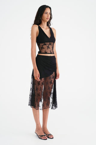 Benni Margot Lace Tank Top - Black