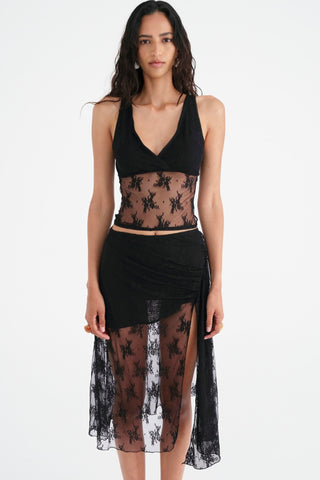 Benni Margot Lace Tank Top - Black