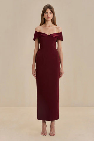 Sonya Alehi Dress - Merlot