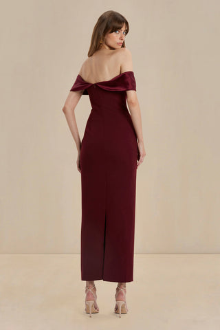 Sonya Alehi Dress - Merlot