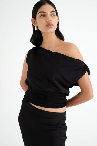 Benni Tessa Off Shoulder Dress - Black