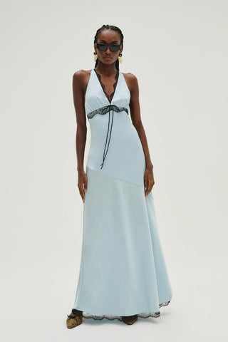 For Love & Lemons Mariella Maxi Dress - Blue