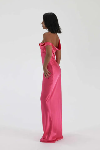 Natalie Rolt Monika Gown - Neon Pink