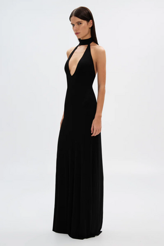 Misha Maybel Jersey Gown - Black