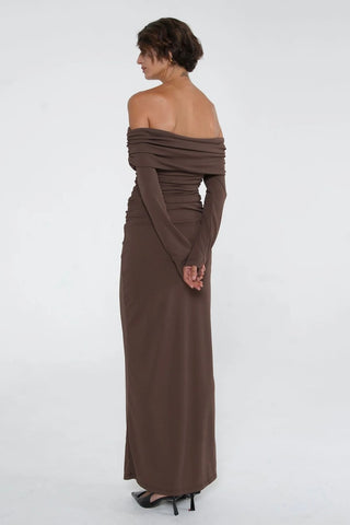 Benni Lorena Dress - Ash Brown