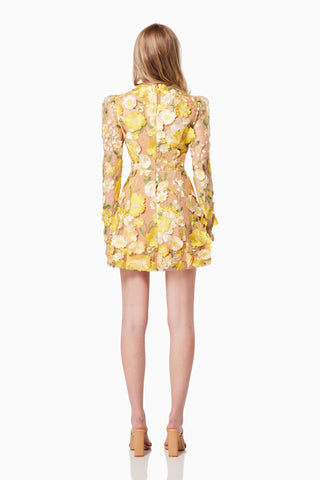 Elliatt Golden Voice Dress - Yellow Multi