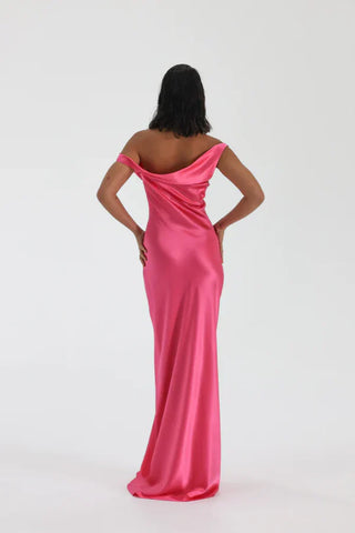 Natalie Rolt Monika Gown - Neon Pink