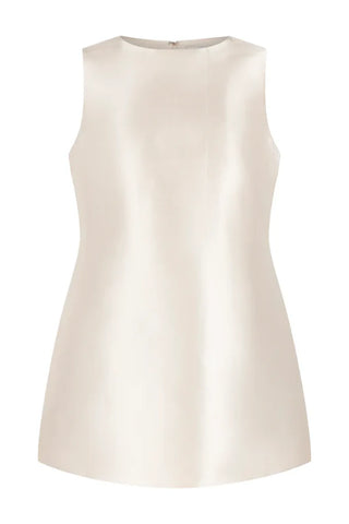 Odd Muse The Ultimate Muse Satin Shift Dress - Ivory