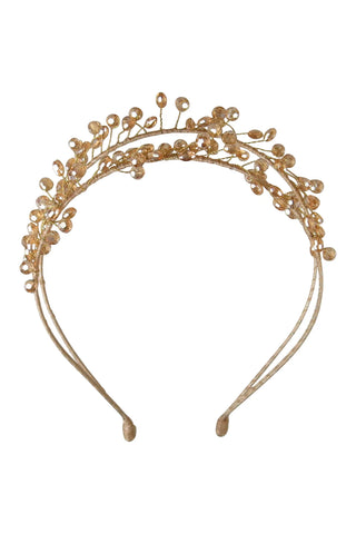 Morgan & Taylor Crystal Headpiece - Gold