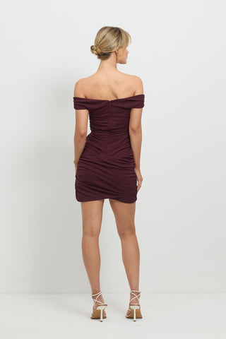 Pasduchas Scorched Mini Dress - Cherry