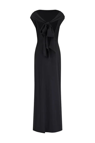 Odd Muse The Ultimate Muse Drape Back Maxi Dress - Black