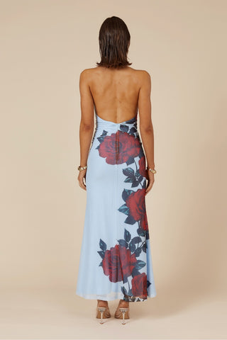 Runaway the Label Antonie Maxi Dress - Red Rose