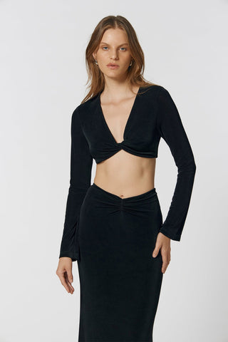 Kianna Anderson Twist Top - Black