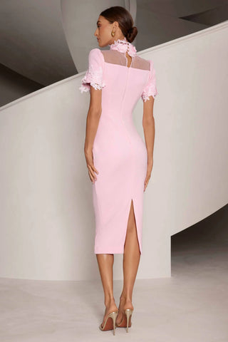 Elle Zeitoune Anne Midi Dress - Pink