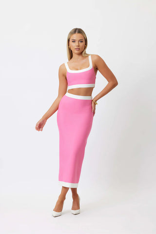 Bianca & Bridgett Phoebe Crop Top - Pink