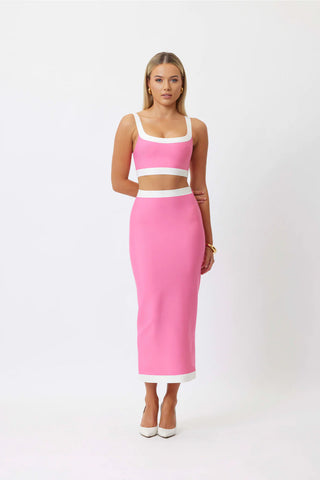 Bianca & Bridgett Phoebe Crop Top - Pink