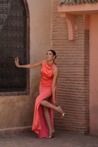 Elle Zeitoune Arthur Dress - Coral