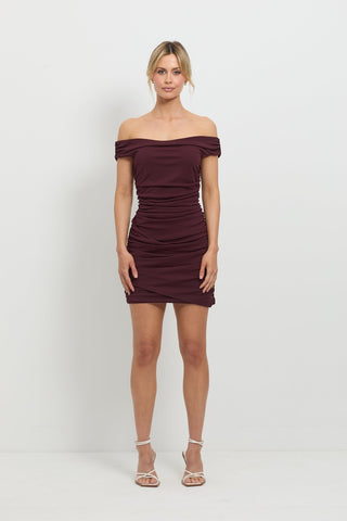 Pasduchas Scorched Mini Dress - Cherry