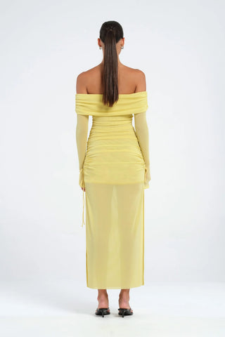 Benni Blair Midi Dress - Lemon