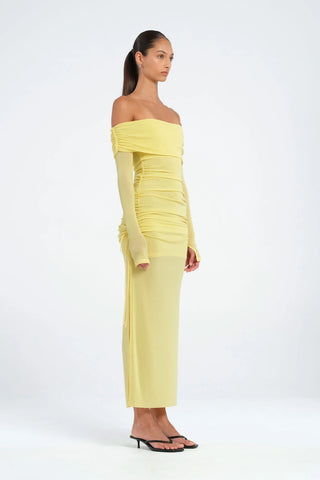 Benni Blair Midi Dress - Lemon