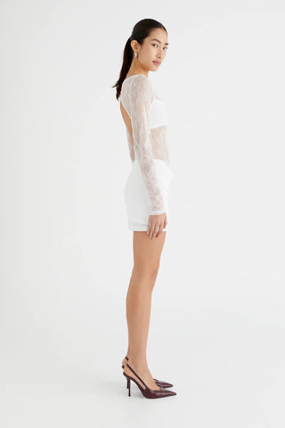 Benni Yana Mini Dress - White