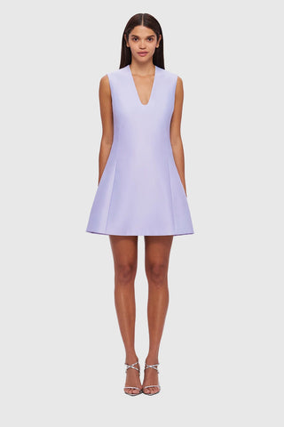 Leo Lin Briana V Neck Mini Dress - Lilac