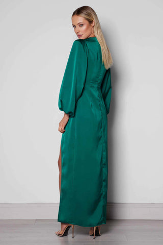 Elle Zeitoune Cleo Dress - Emerald Green