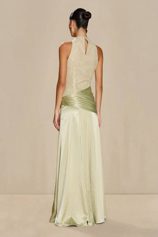 Sonya Dalia Gown Dress - Pistachio