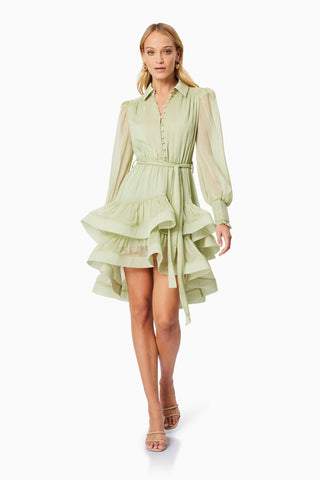 Elliatt Poppy Mini Day Dress - Pistachio