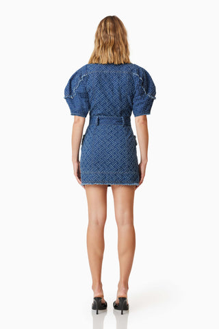 Elliatt Cora Denim Day Dress - Navy