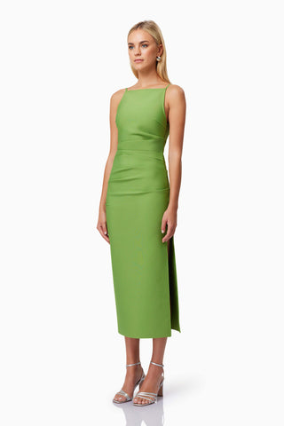 Elliatt Rose Midi Dress - Ferngreen