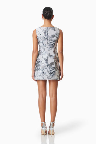 Elliatt Blossom Mini Dress - Silver Multi