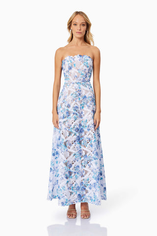 Elliatt Savannah Maxi Dress - Blue Multi