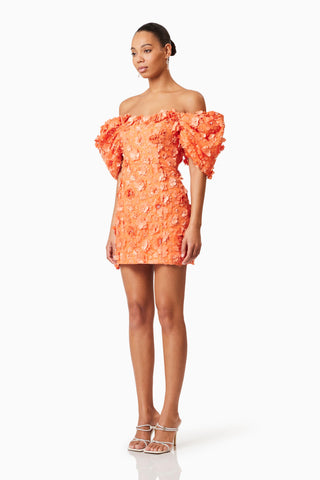 Elliatt Bluebell Mini Dress - Orange