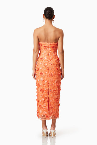 Elliatt Bluebell Midi Dress - Orange