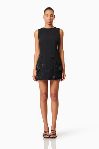 Elliatt Lilydale Shift Mini Dress - Black