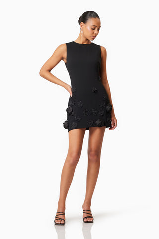 Elliatt Lilydale Shift Mini Dress - Black