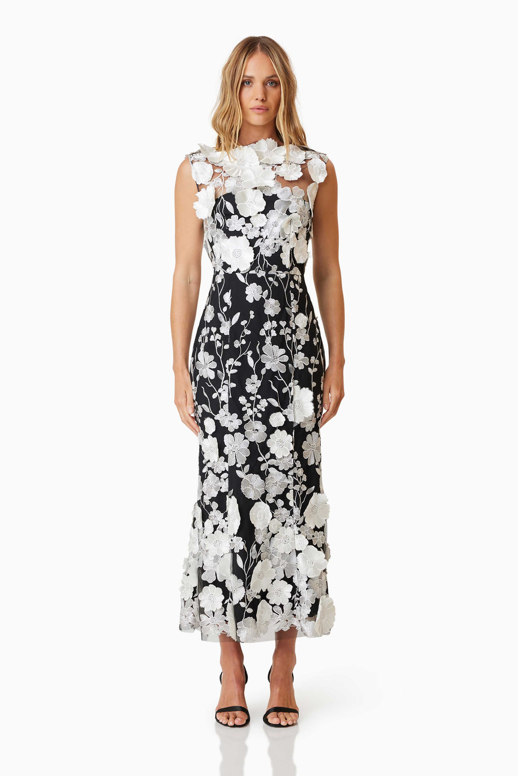 Elliatt Selene Cocktail Dress - Black/White – Dress Hire AU